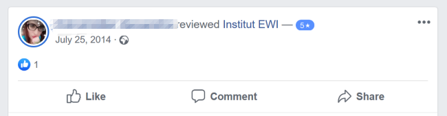 Kritik mit konstruktiven Vorschlägen für den Kurs auf Facebook.